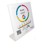 4 - Google értékelésgyűjtő NFC állvány QR kóddal - angol