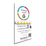 1 - Google értékelésgyűjtő NFC kártya QR kóddal és ajándék nyakbaakasztóval (1db)