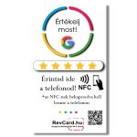 1 - Google értékelésgyűjtő NFC kártya QR kóddal és ajándék nyakbaakasztóval (1db)