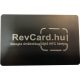 3 - Fém, SAJÁT LOGÓDDAL egyedileg gravírozott Google értékelésgyűjtő NFC kártya QR kóddal - fekete-ezüst (1db)