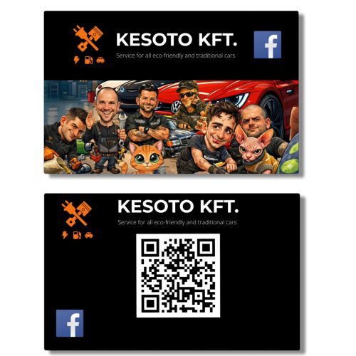 4 - Egyedi designnel ellátott Google értékelésgyűjtő NFC kártya QR kóddal és ajándék nyakbaakasztóval (1db)