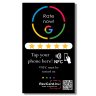  6 - Google értékelésgyűjtő NFC kártya QR kóddal és ajándék nyakbaakasztóval - angol