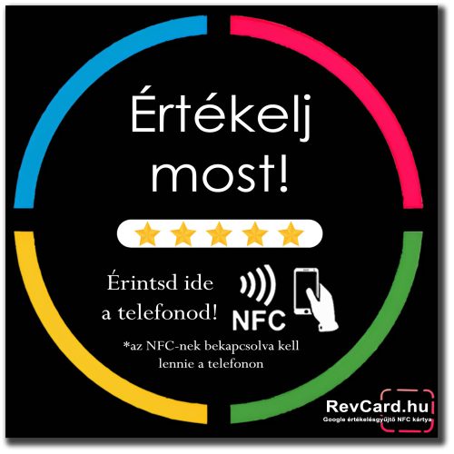 2 - Google értékelésgyűjtő NFC Tábla QR kóddal